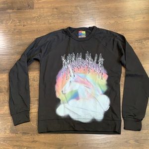 NWT Teen Hearts Miserable Unicorn Swearshirt